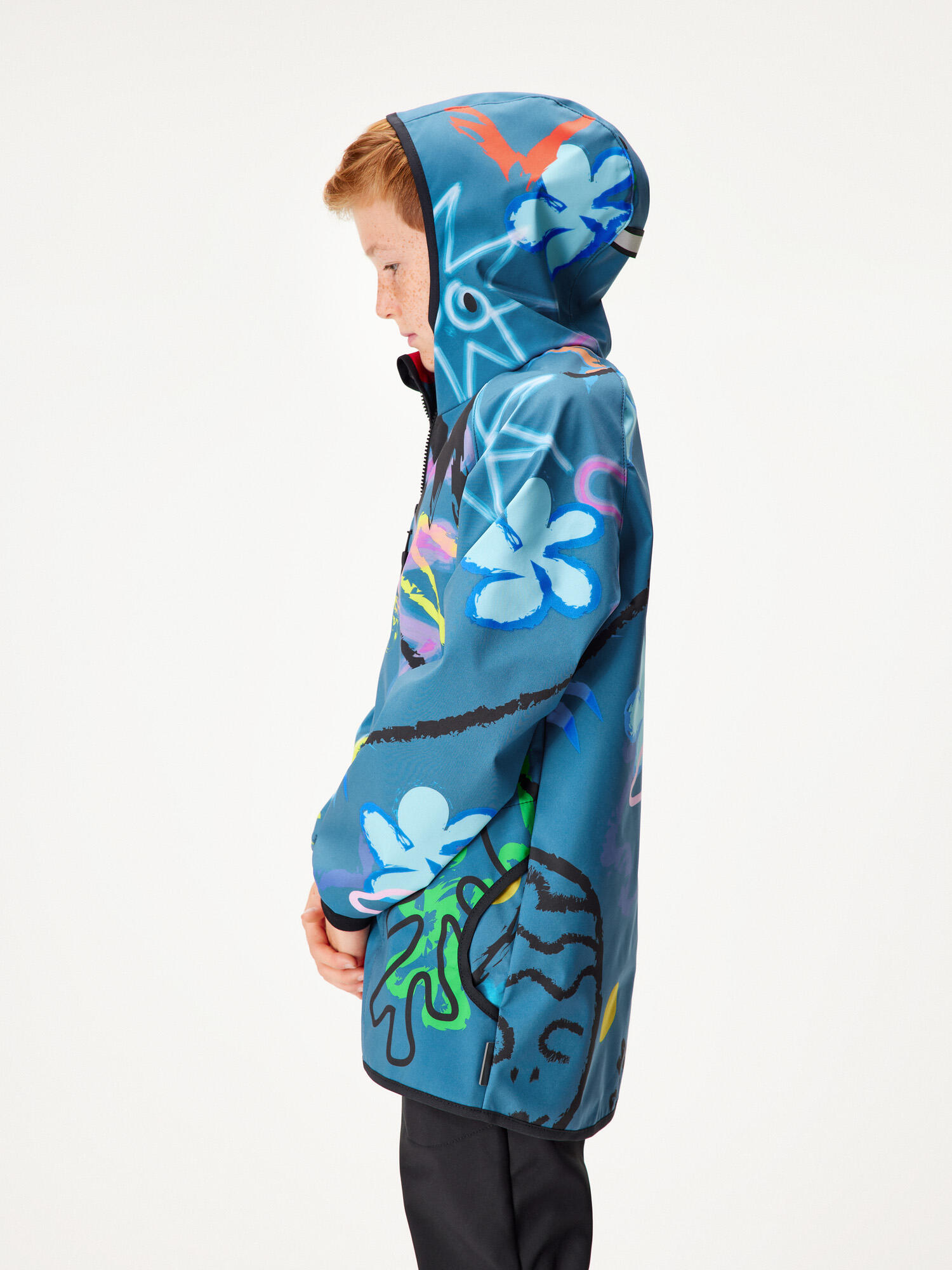 Softshell-Jacke mit Fleece für Kinder Basic, Kobalt, Fantasie 2/6