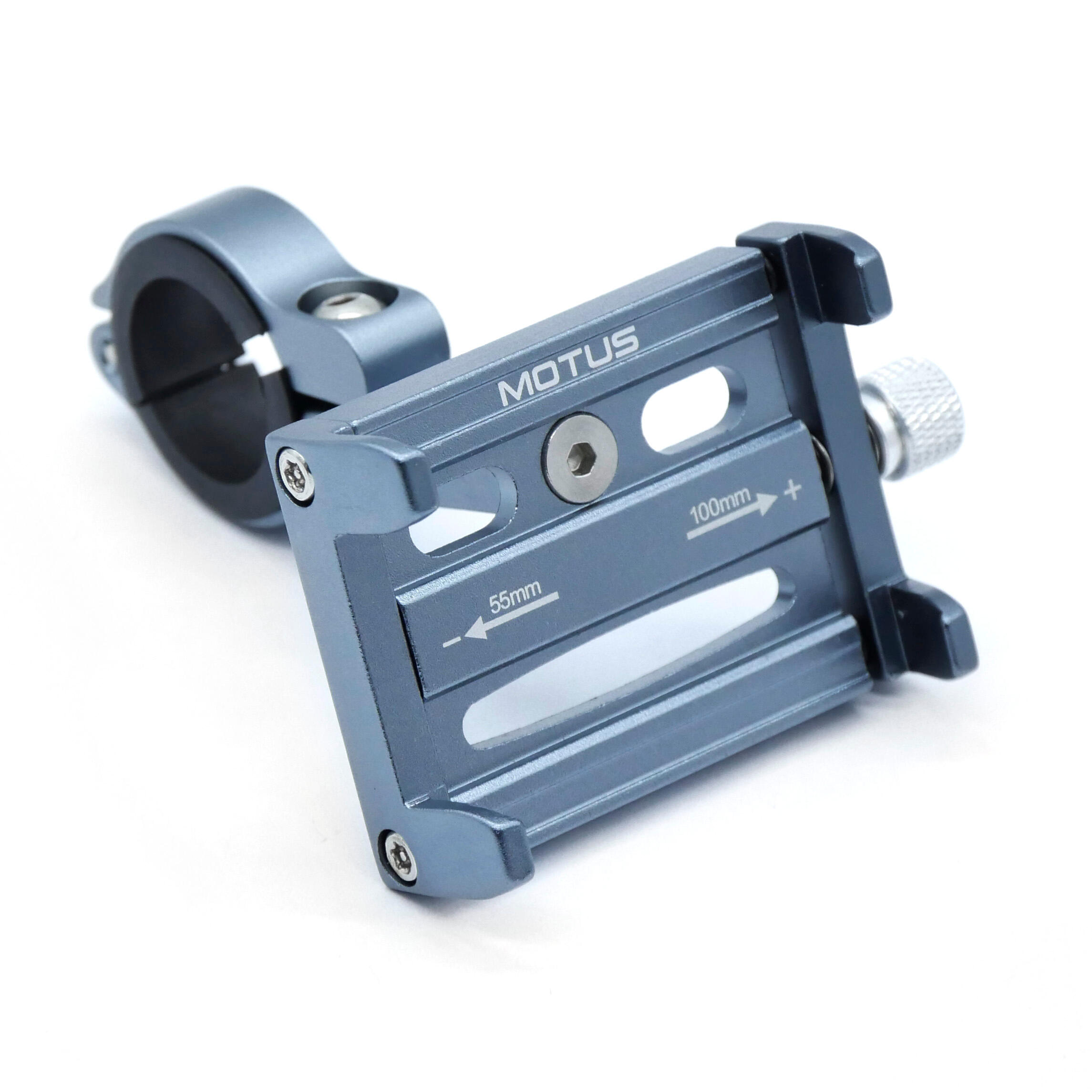 Motus - Support En Aluminium Pour Téléphone Pour Guidon De Moto, Vélo, Trottinette Motus - Support Smartphone - Bleu - Taille Unique - Decathlon