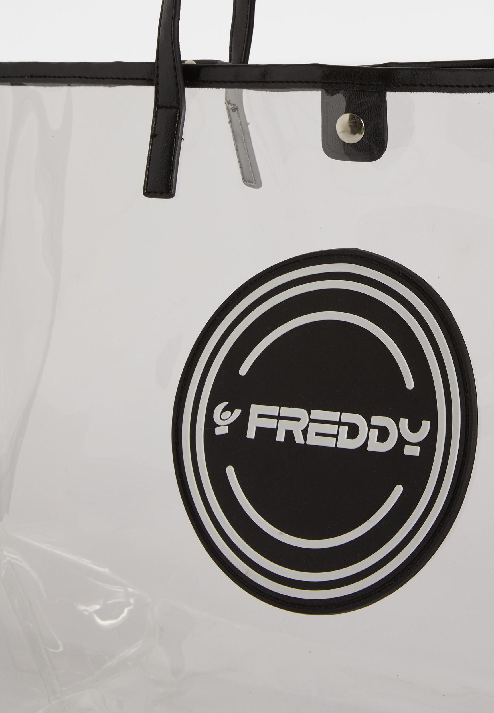 Shopping bag en PVC transparent avec logo arrondi 2/3