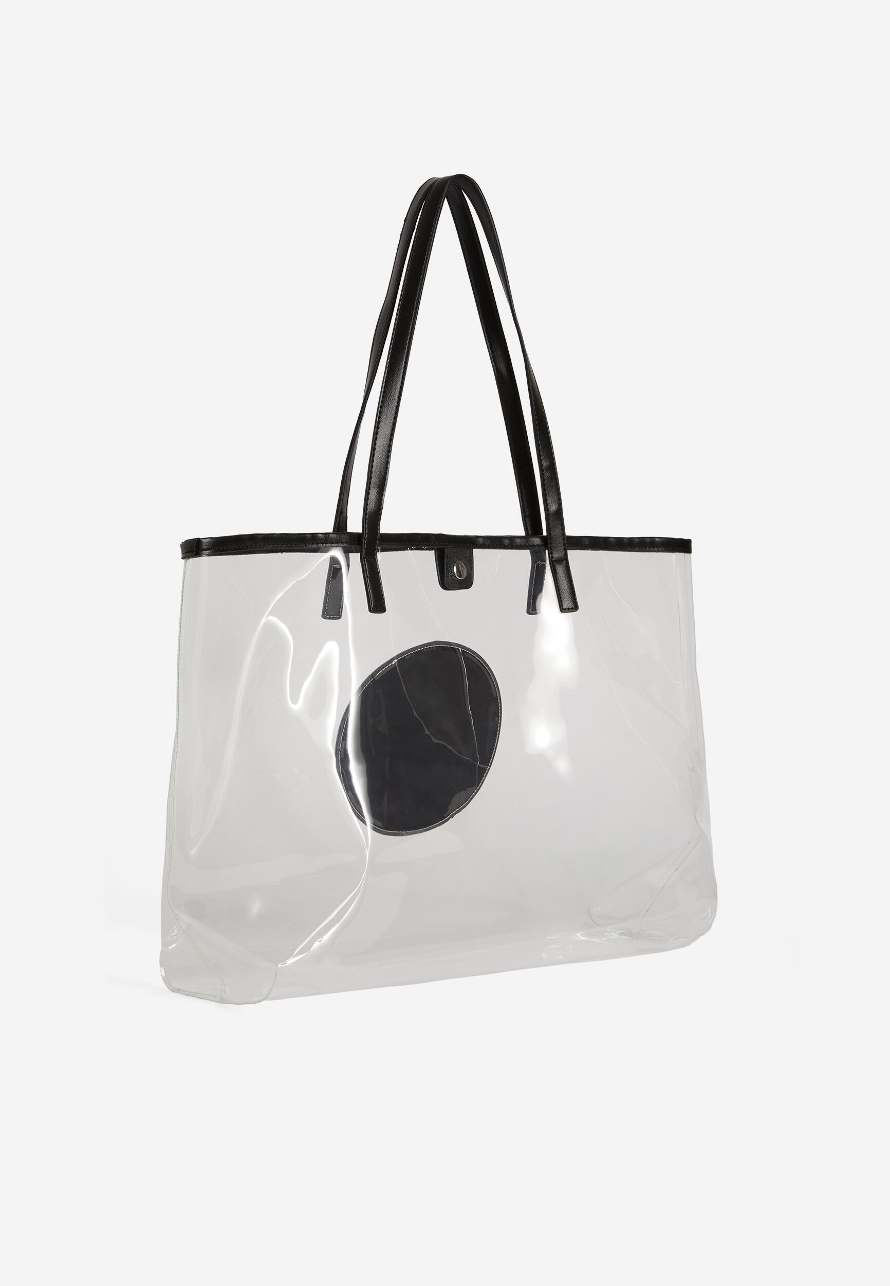 Shopping bag en PVC transparent avec logo arrondi 3/3