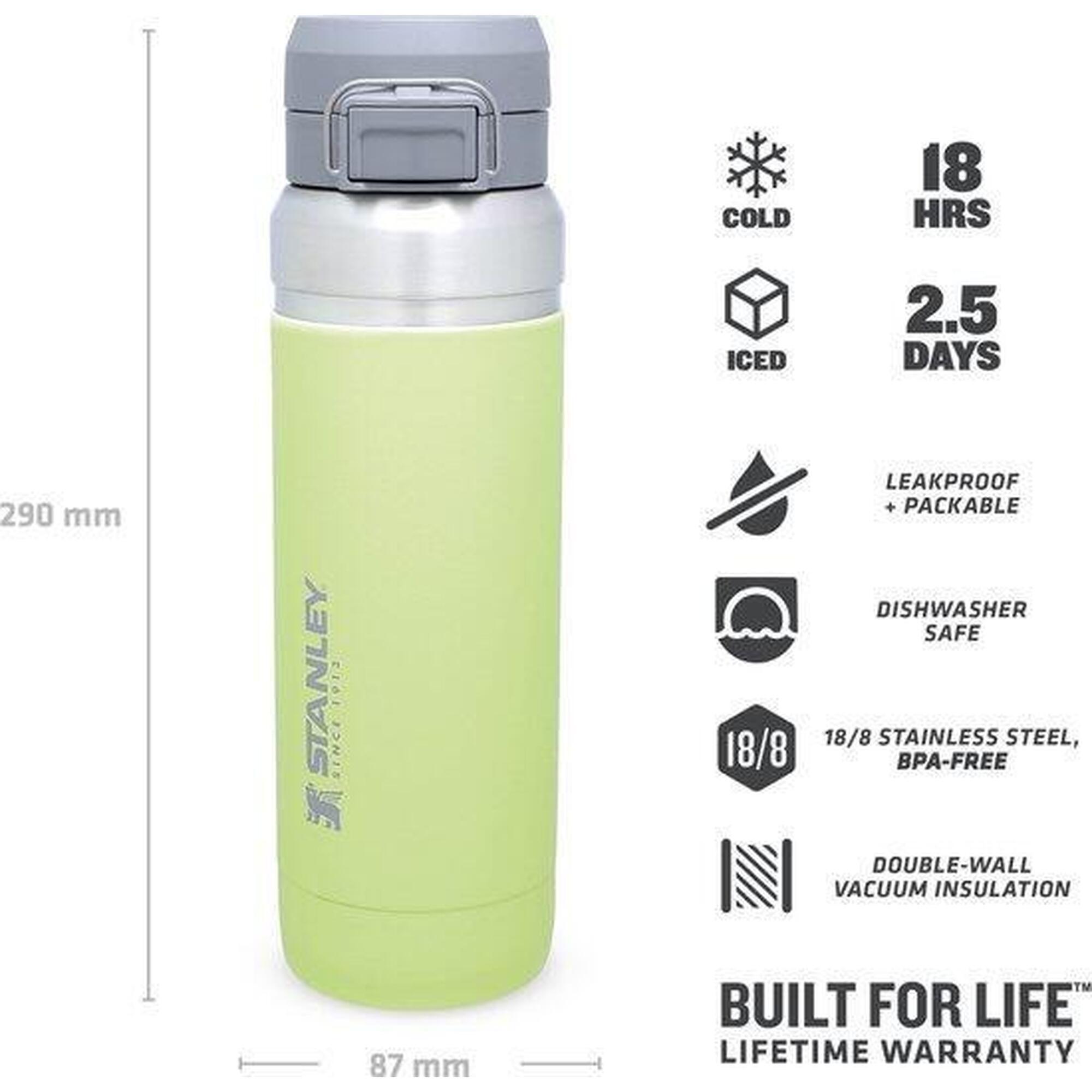 Termos tip bidon apa GO Quick Flip Water Bottle - verde deschis lamaie - 1.06 L…