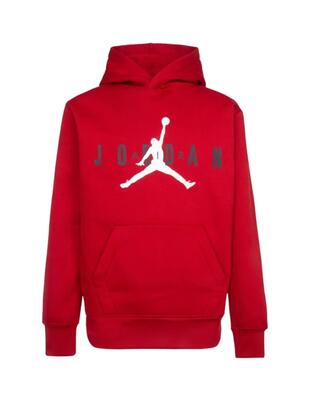 Felpa ragazzo jordan jumpman sustainable po - rosso