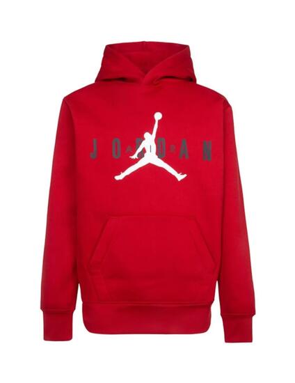 Felpa ragazzo jordan jumpman sustainable po - rosso