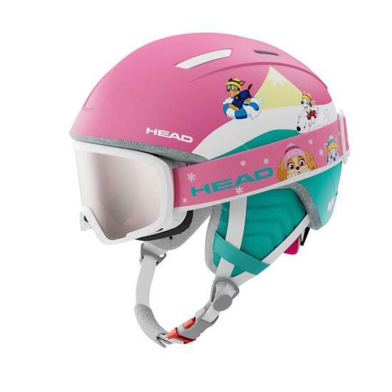 Set casco e occhiali da sci/neve per bambina Maja Paw