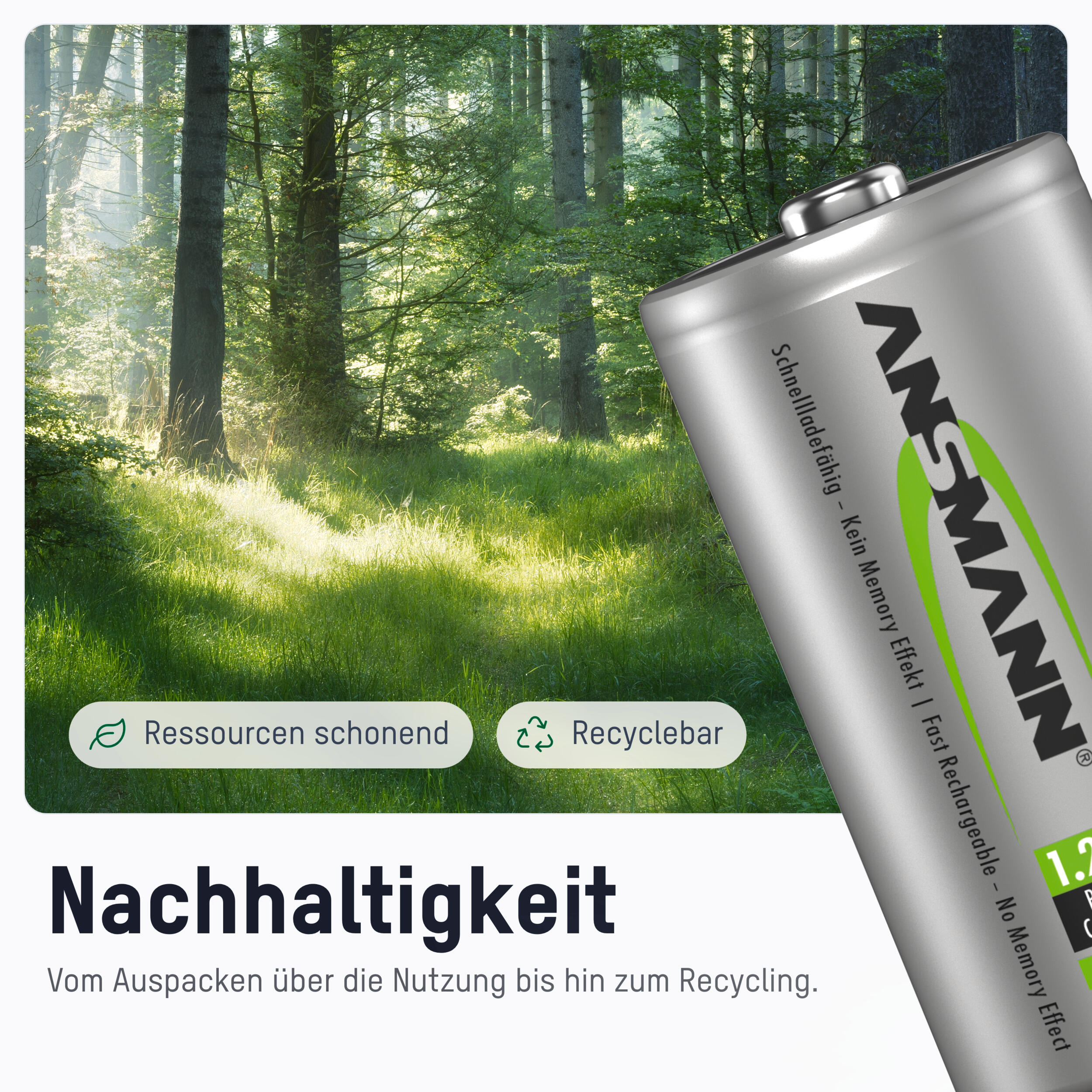 Baby C Akku 2500 mAh Geringe Selbstentladung 7/7