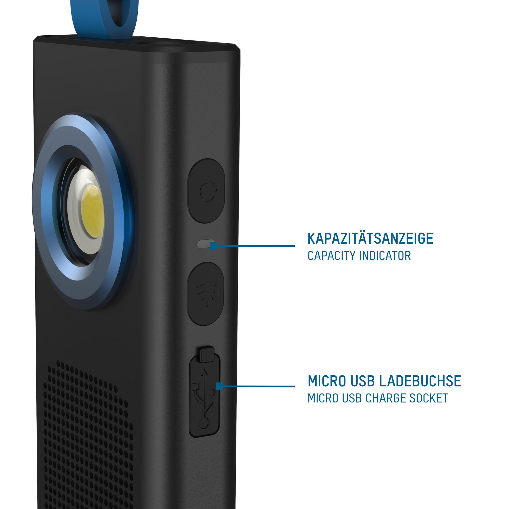 Wireless Lautsprecher mit LED Taschenlampe 4/7