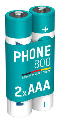 Telefon Akku AAA 800mAh 1.2V. 2 Stück. DECT