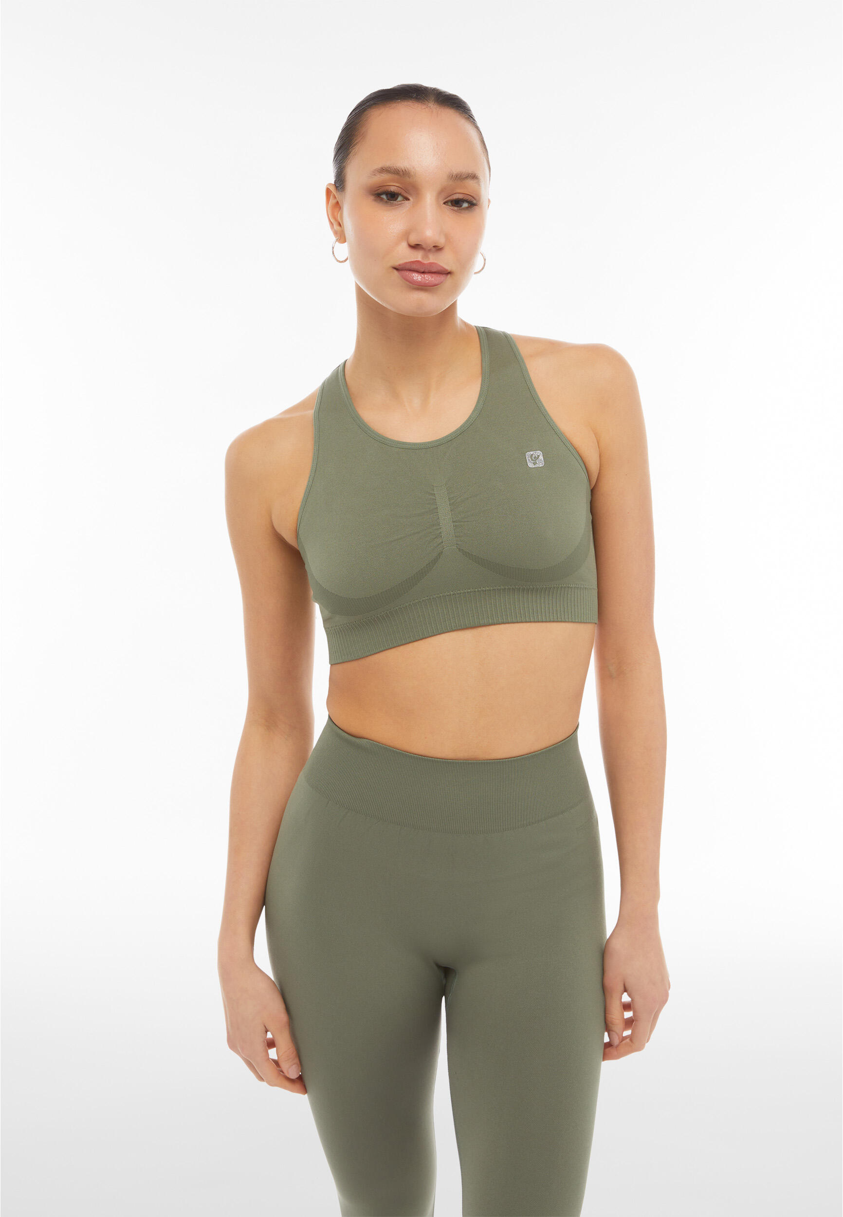 Reggiseno seamless sostegno medio con spalline incrociate 2/5