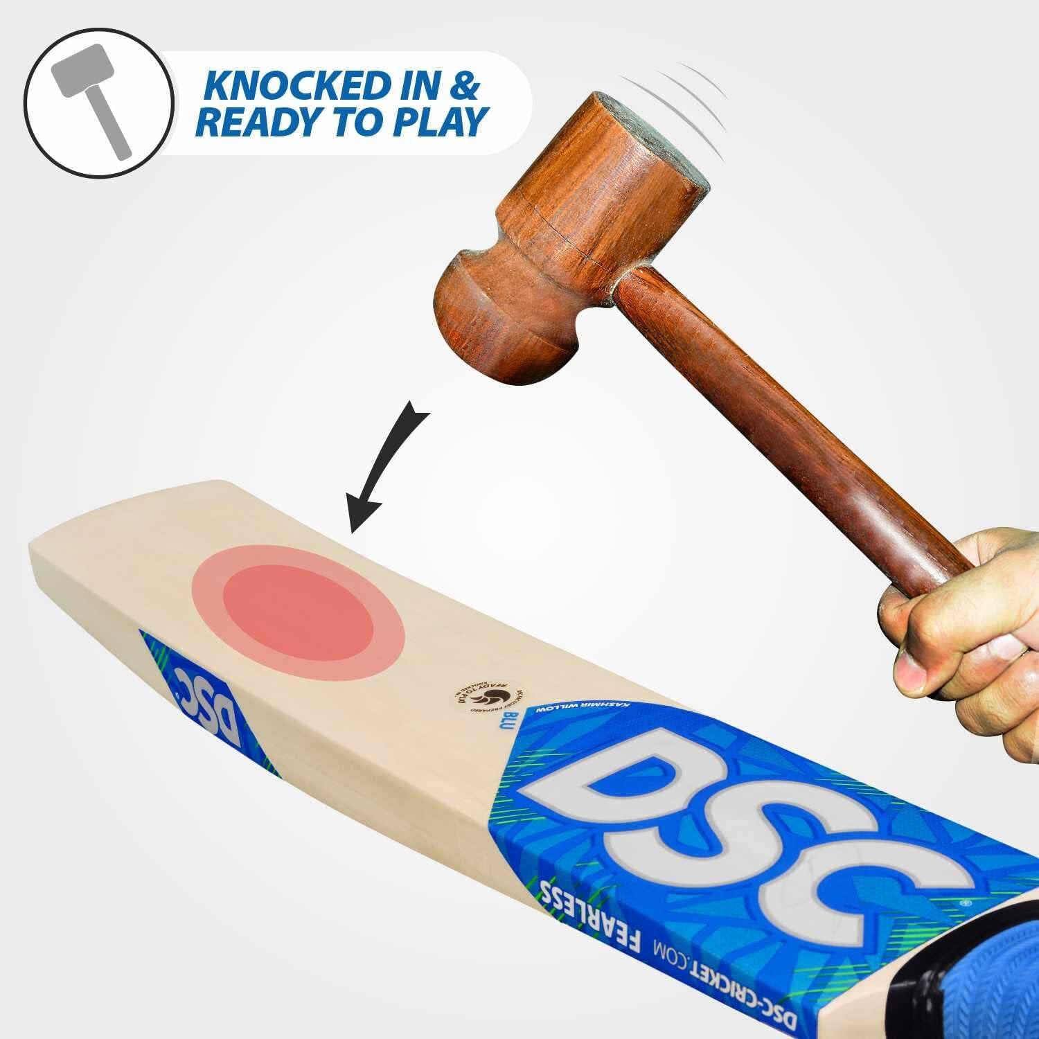 DSC BLU 11 Kashmir Willow Cricket Bat 2023 | Massive Edges| Extended Power Zone 3/7