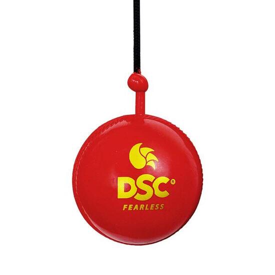 DSC Hängender Übungs-Cricketball aus Gummi, Rot