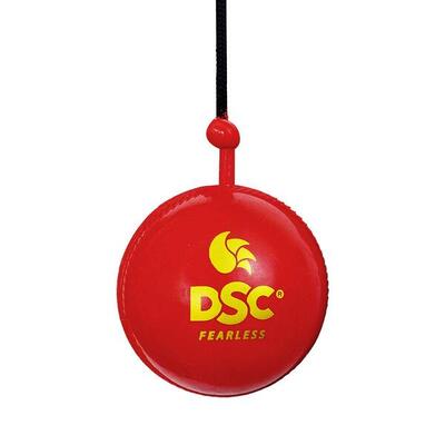 DSC Hängender Übungs-Cricketball aus Gummi. Rot