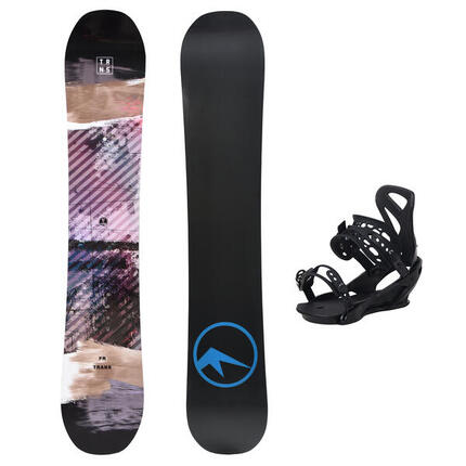Trans Snowboard Set FR 157mw cm Schwarz + Sonic L Bindung