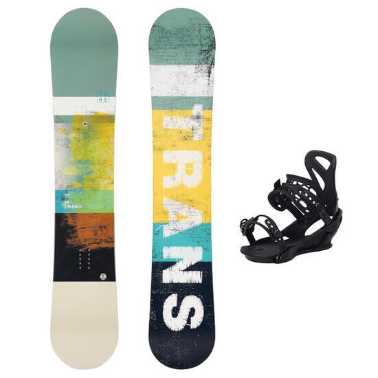 Trans Snowboard Set FE 154 cm Grün + Sonic M Bindung
