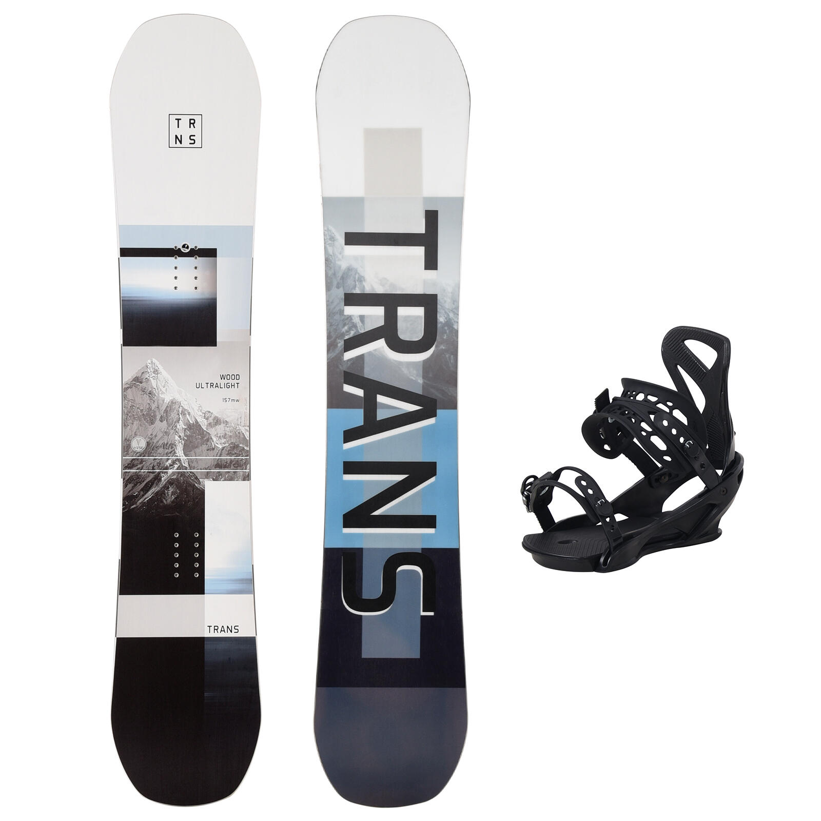 TRANS Trans Snowboard Set Ultralight Wood 151 cm + Team Pro M Bindung