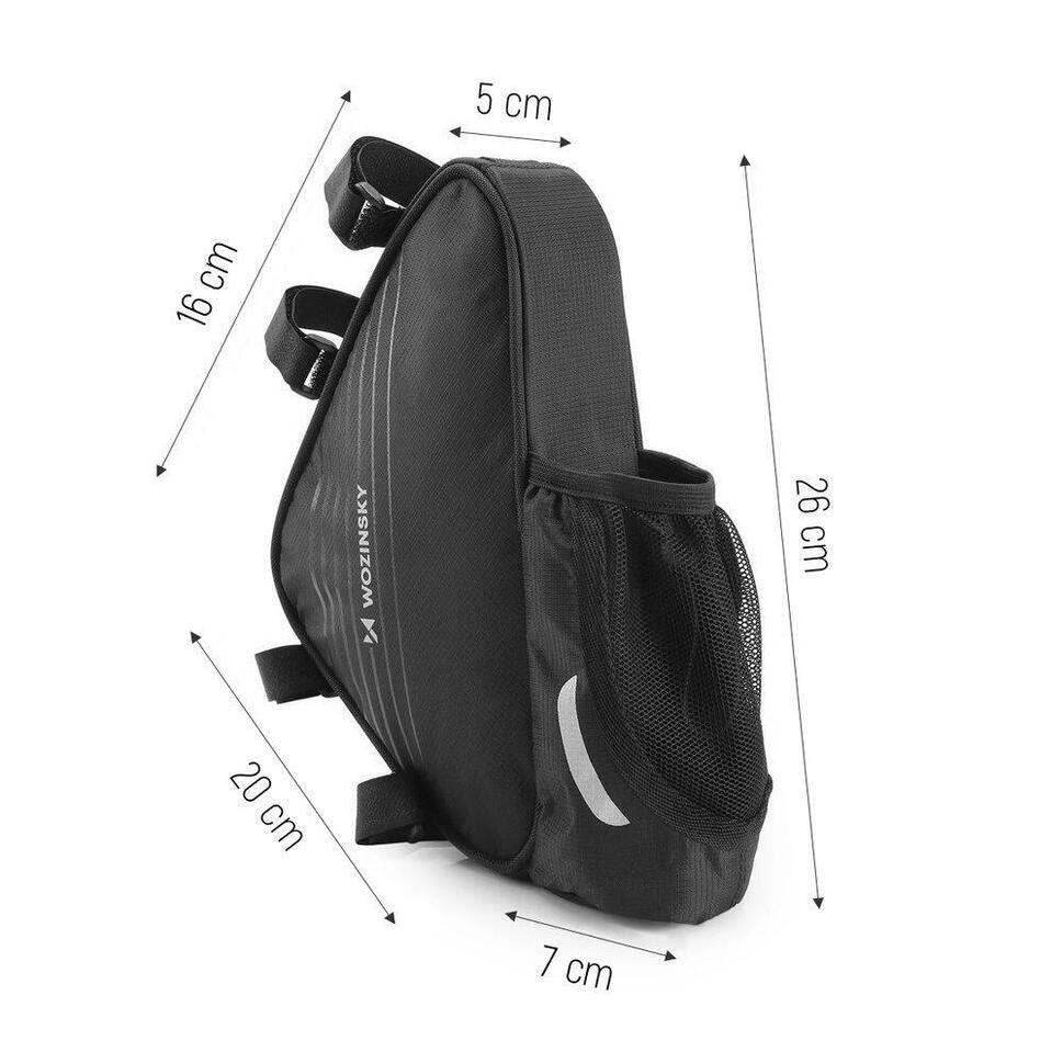 Torba rowerowa na ramę Wozinsky wodoodporna 2,5 L