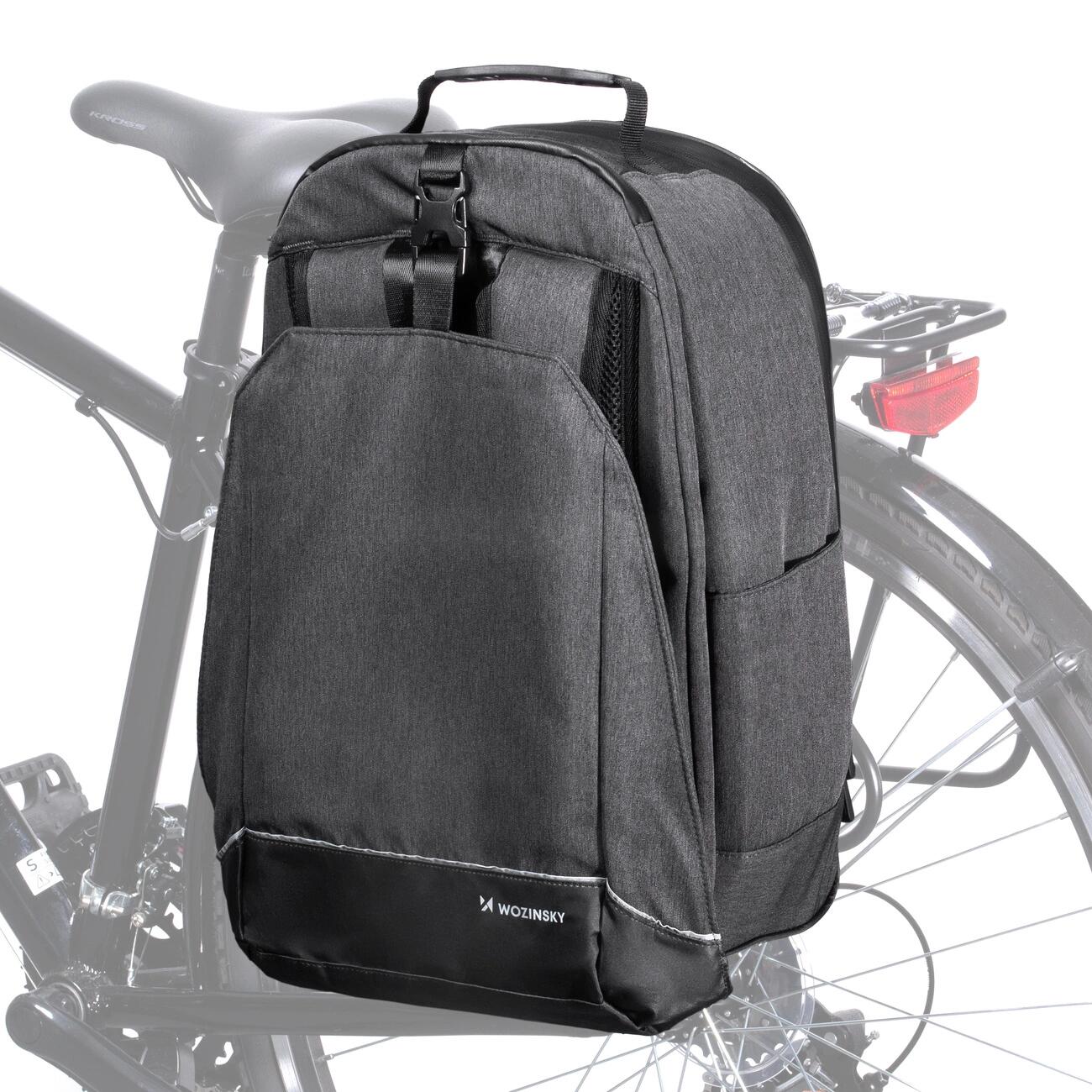 Torba rowerowa na bagażnik Wozinsky wodoodporna 40 L czarny