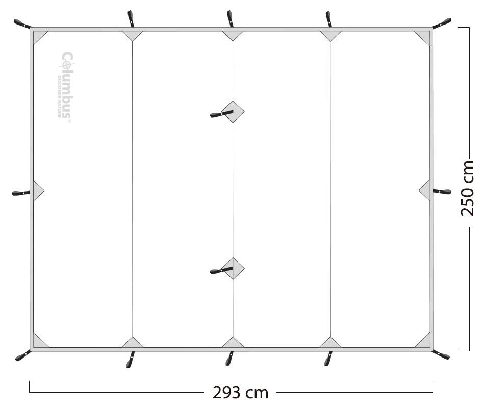 Carpa de senderismo Columbus Caqui 3/5