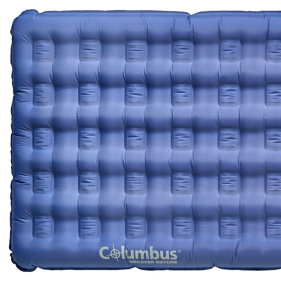 Columbus Pyrenees Inflatable Camping Mattress in recycled fabric Blue 2/6