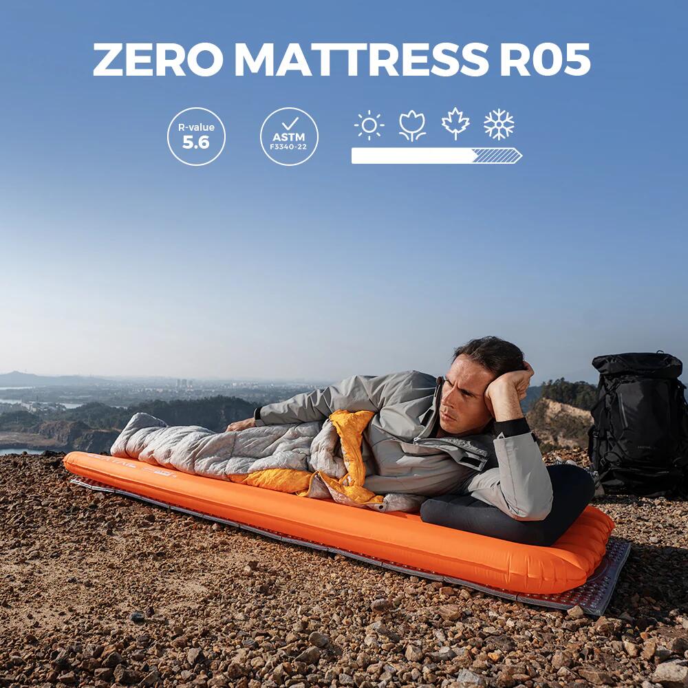 ZERO MATTRESS R05 Ultralight inflatable insulated mattress REGULAR Orange