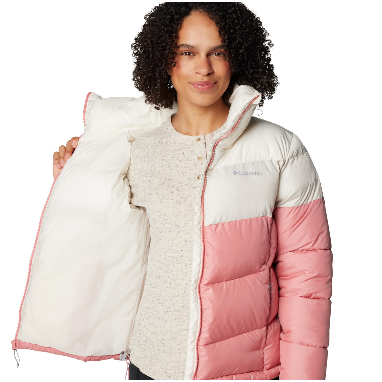 Kurtka sportowa damska  Puffect II Colorblock Jacket 3/4