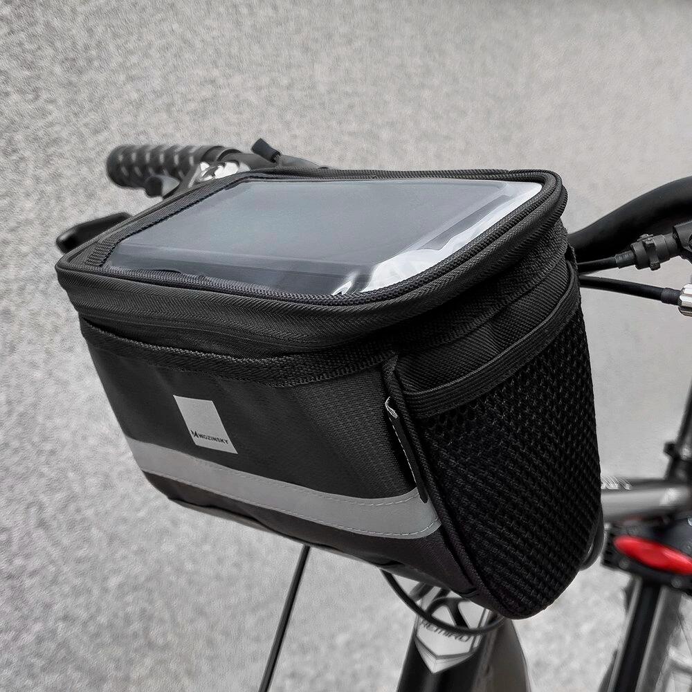 Borsa Da Manubrio Bici Termica 4L - Impermeabile, Con Tasca Touch Screen E Tracolla Rimovibile - Per Bici Elettriche E Classiche
