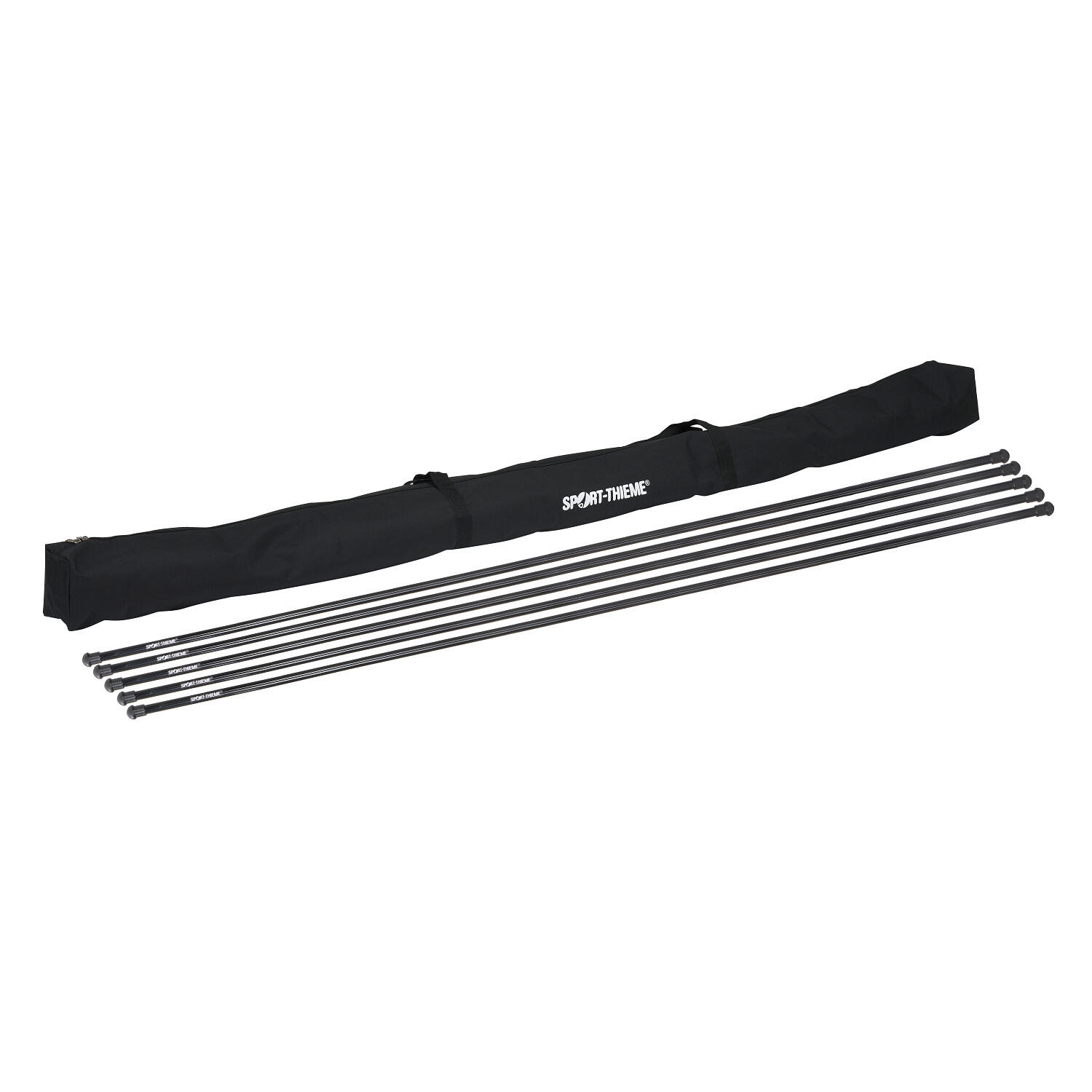 Sprungstäbe-Set Kids 5 Sprungstäbe Leichtathletik Unisex 1/2