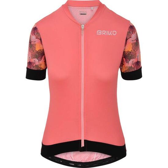 briko t-shirt viola da donna in da ciclismo e bici road