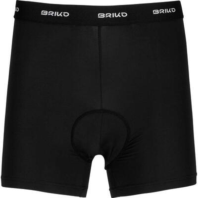 briko boxer intimo nero da uomo in materiale sintetico da ciclismo e bici