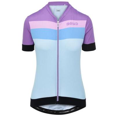 briko t-shirt blu da donna in da ciclismo e bici road