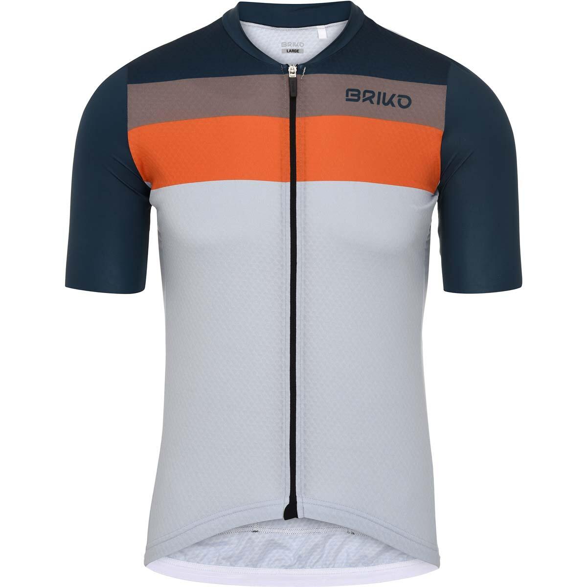 BRIKO briko t-shirt beige da uomo in materiale sintetico da ciclismo e bici road