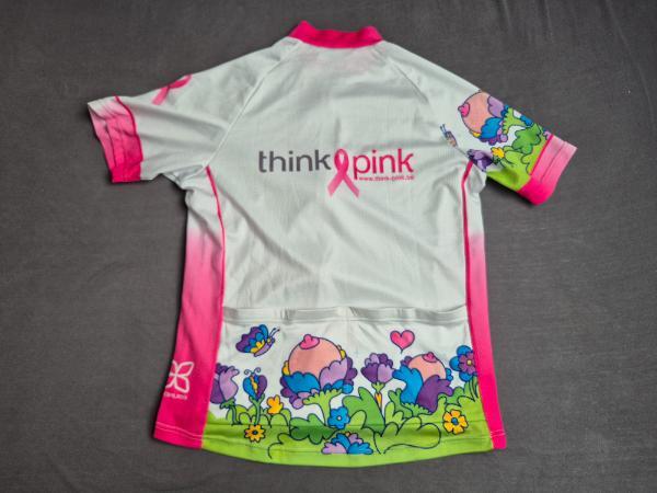 Entre Particuliers - T-shirt de cyclisme Think-Pink 2/3