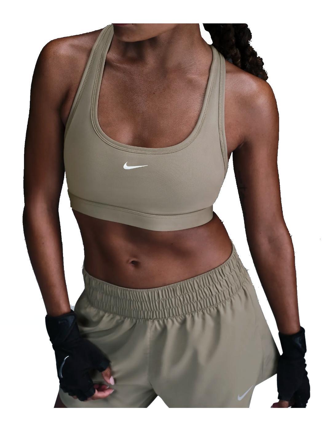 NIKE Top para Mujer Nike  swoosh light support  Verde