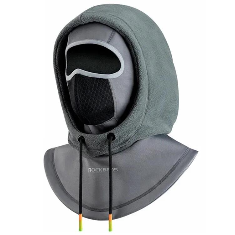 ROCKBROS Doppellagiger Fahrrad-Balaclava, unisex, winddicht und warm