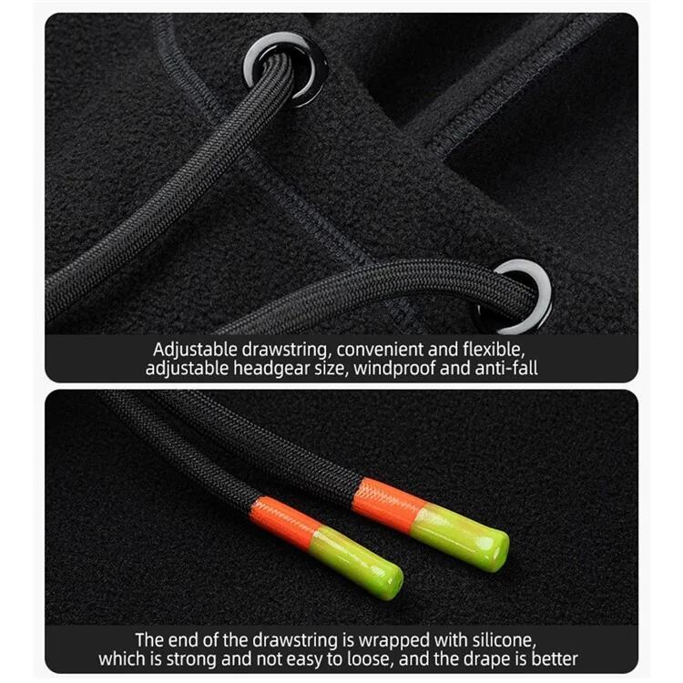 Cagoule cycliste double couche unisexe coupe-vent et chaude 6/7