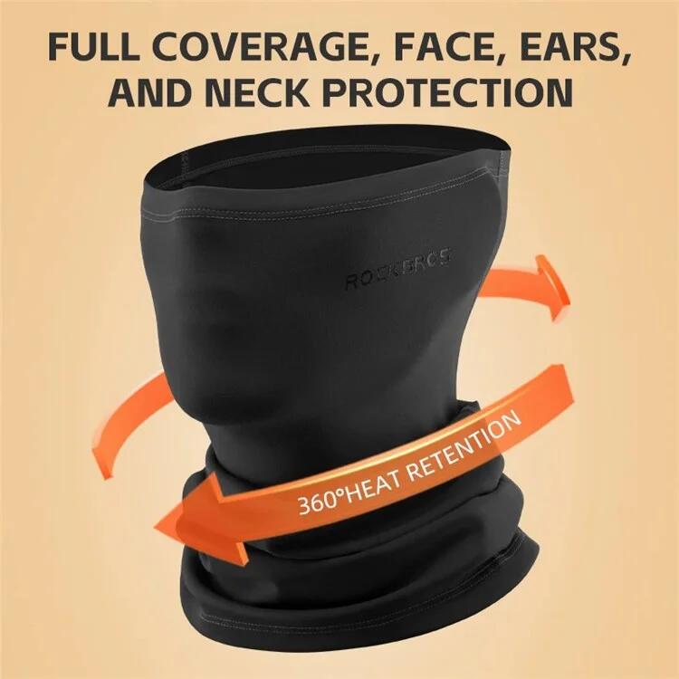 Cache-cou multifonction hiver, masque facial coupe-vent