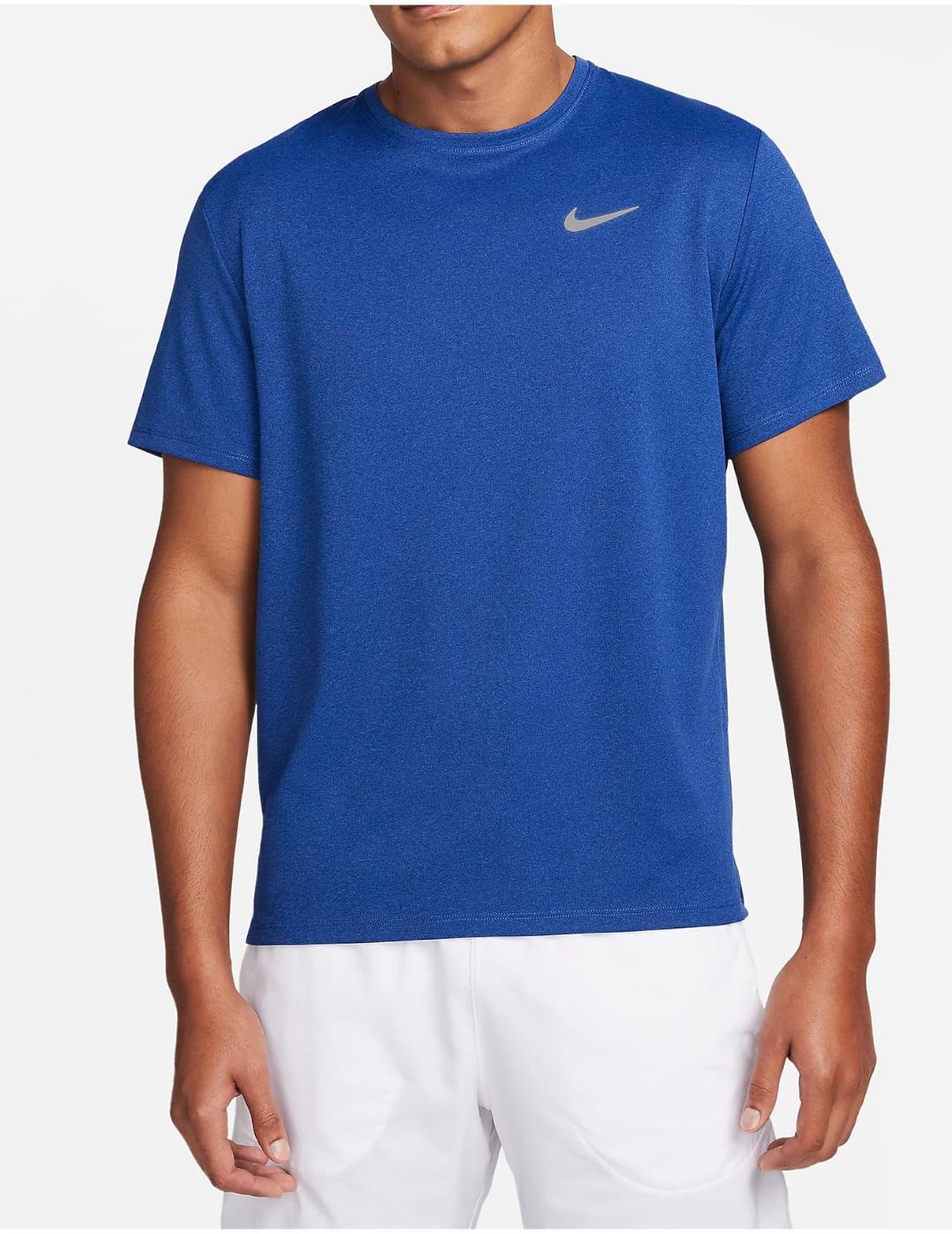 Maglietta da uomo Nike Miler blu 1/4