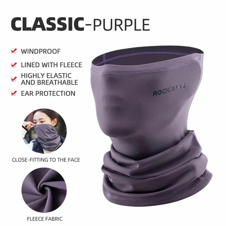 Cache-cou multifonction hiver, masque facial coupe-vent