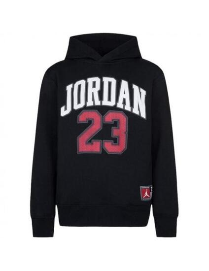 Felpe in pile per bambini Jordan Haddad HBR Fleece Nero.