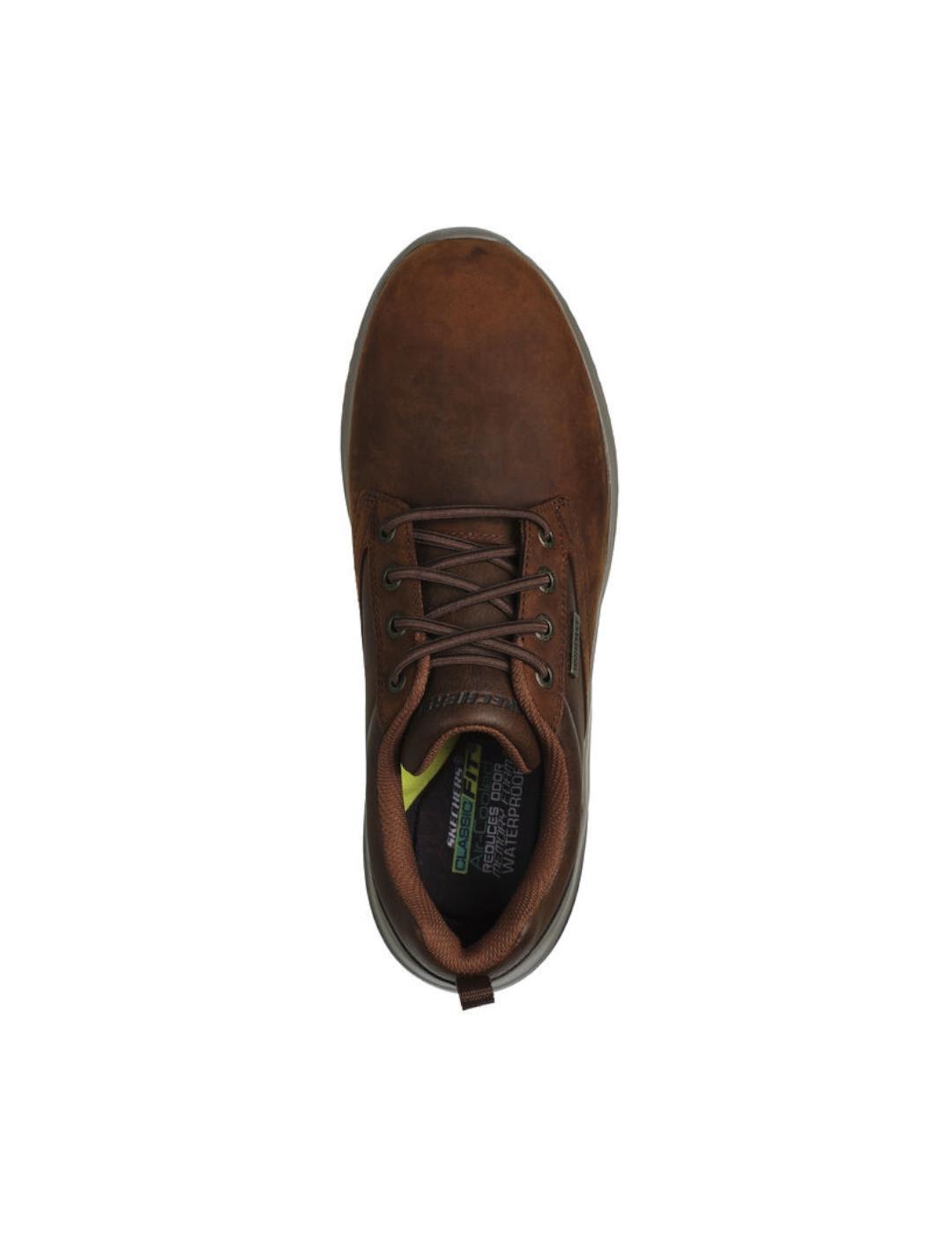 Buty Mężczyzna Skechers Delson 3.0 Glavine brązowy 4/5