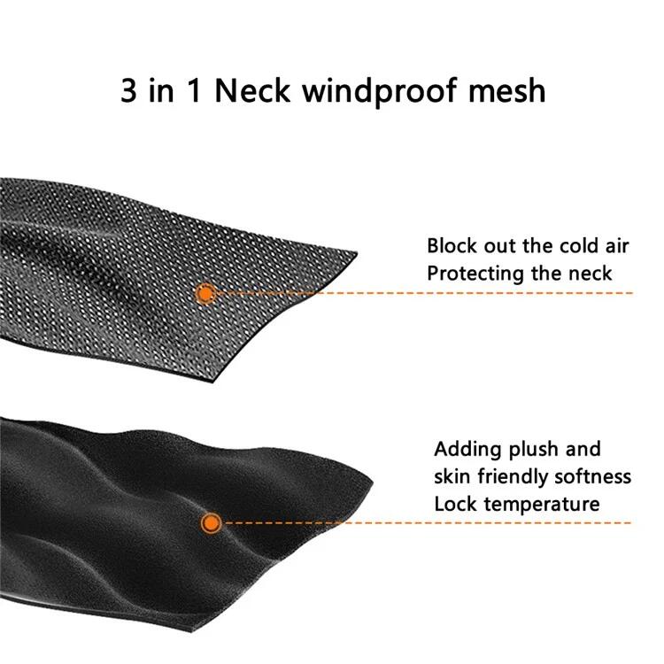 Balaclava de fleece quente para ciclismo ao ar livre 7/7