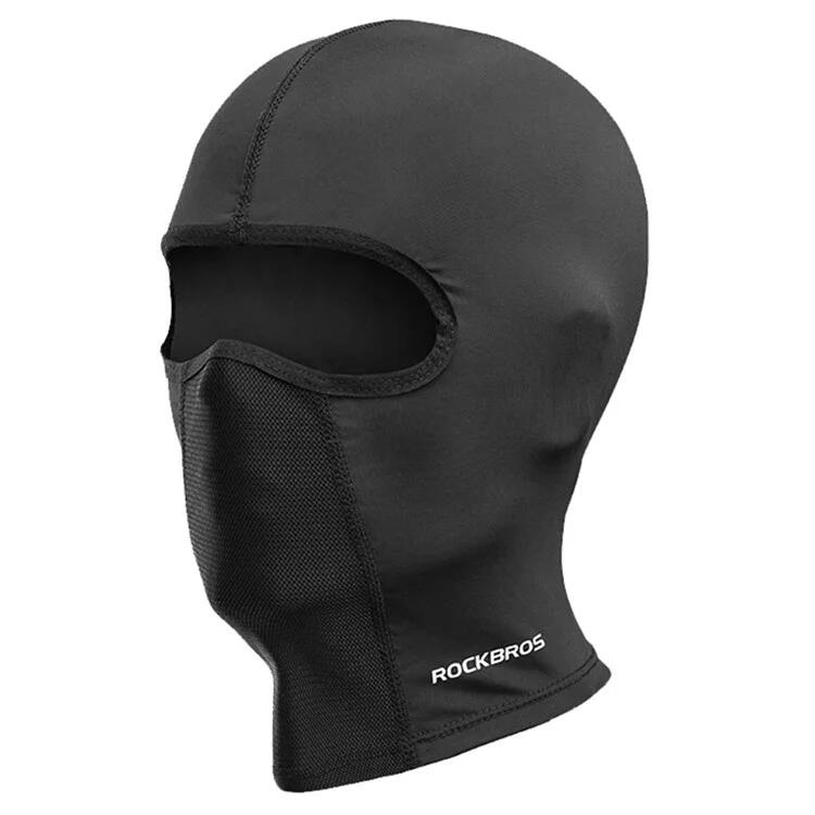 ROCKBROS Balaclava para ciclismo preta sem abertura para óculos