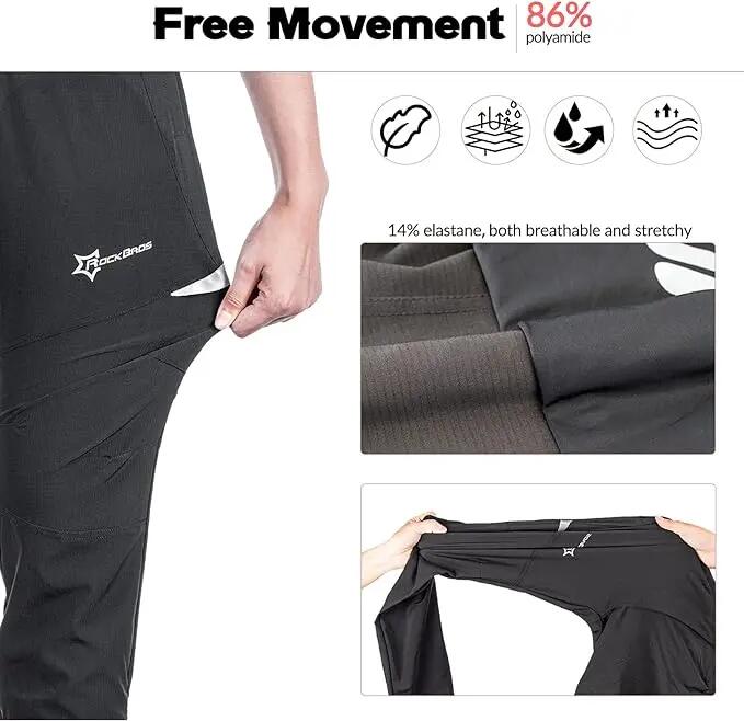 Spodnie sportowe unisex Rockbros YPK010-1 3/4