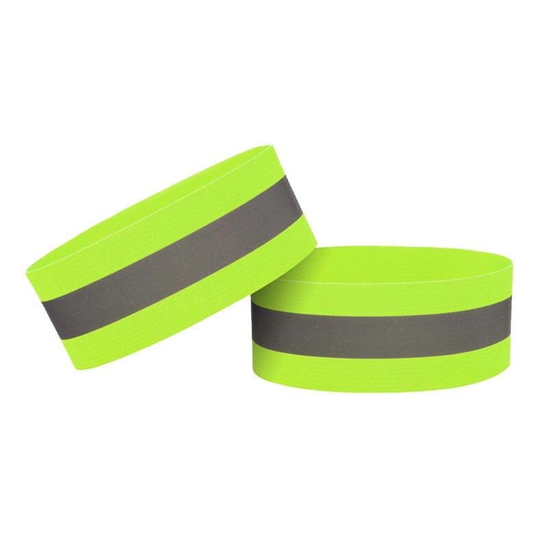 HURTEL Reflecterende armband met klittenband van 4 cm voor fietsen en hardlopen