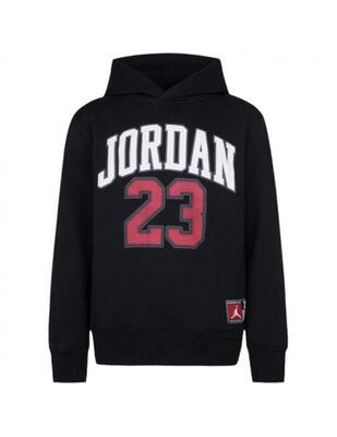 Felpe in pile per bambini Jordan Haddad HBR Fleece Nero.