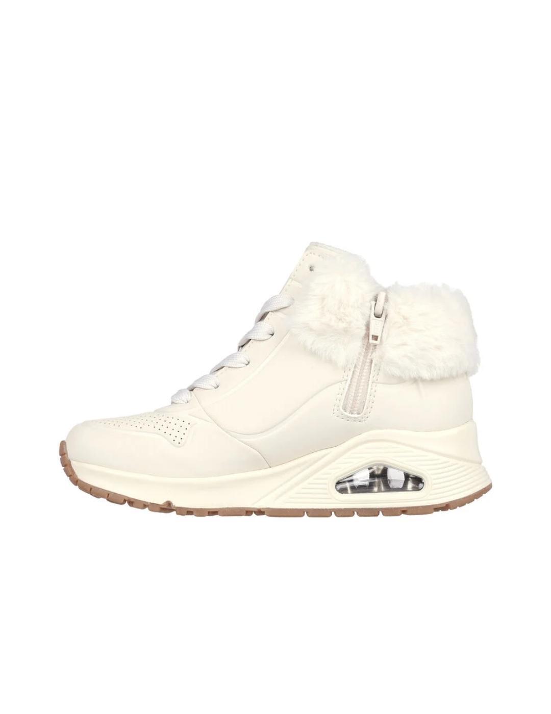 Chaussures pour fille Skechers Uno Fall Air Beige 2/7