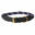 Seil Leder Hundehalsband Damen und Herren Navy/Braun