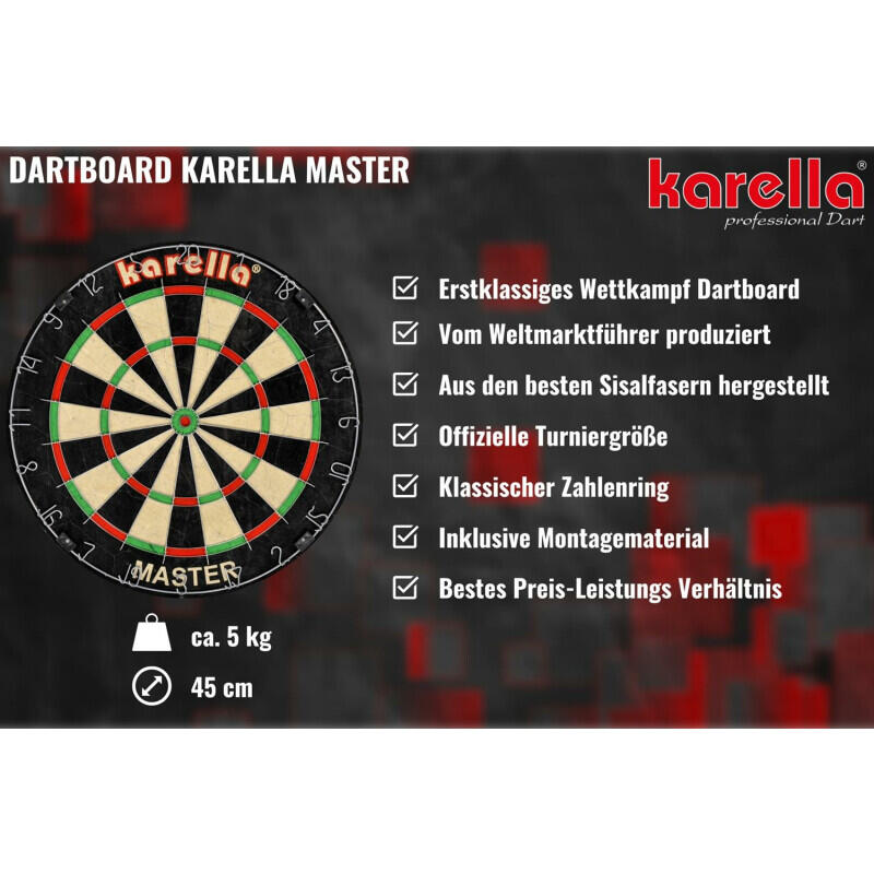 Karella Dartboard Master SET 4/6