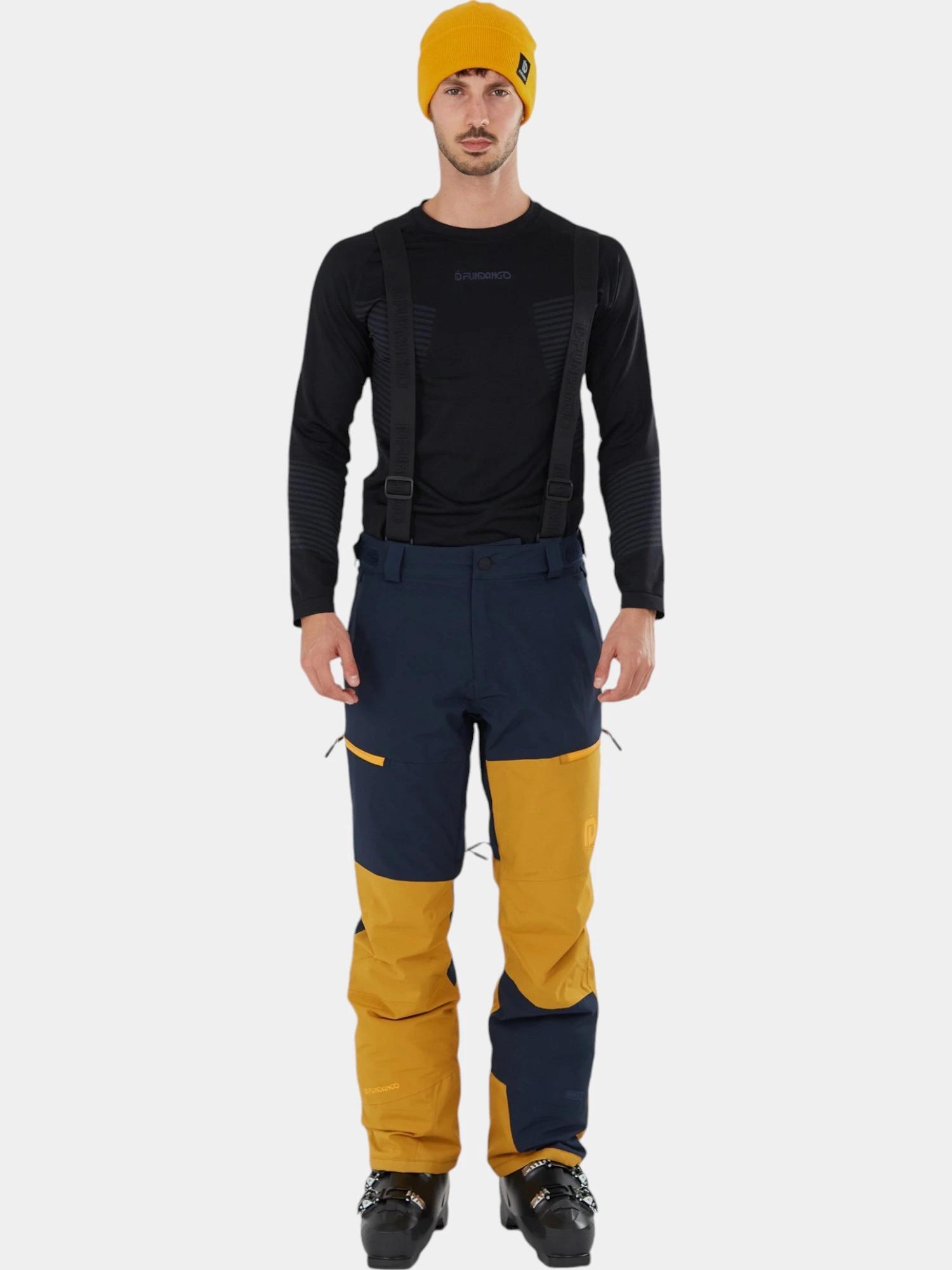 FUNDANGO Skihose Teak Colourblock Herren