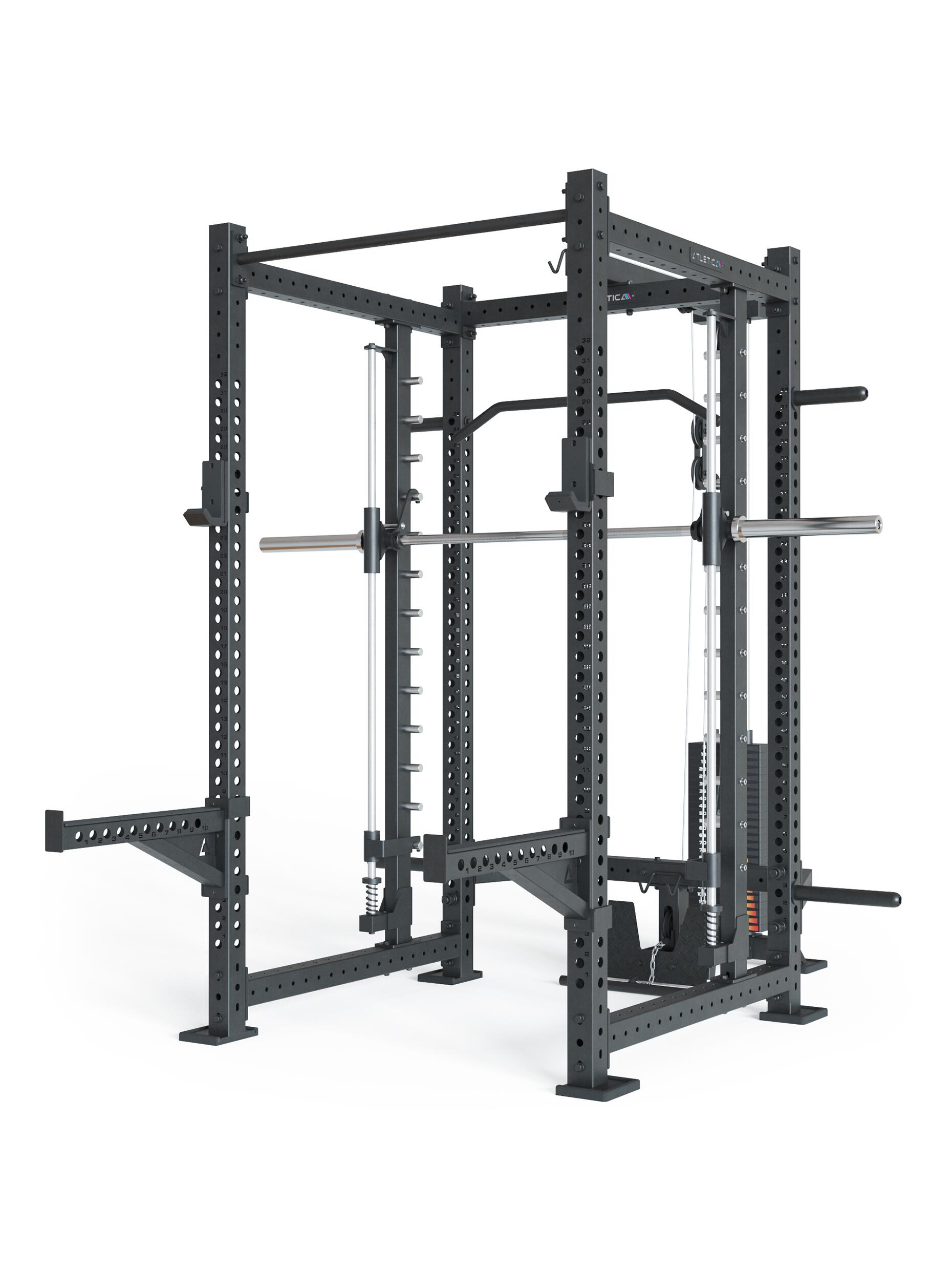 R8 Spectre Long | Power Rack | inklusive Latzug - Weight Stack 2/5