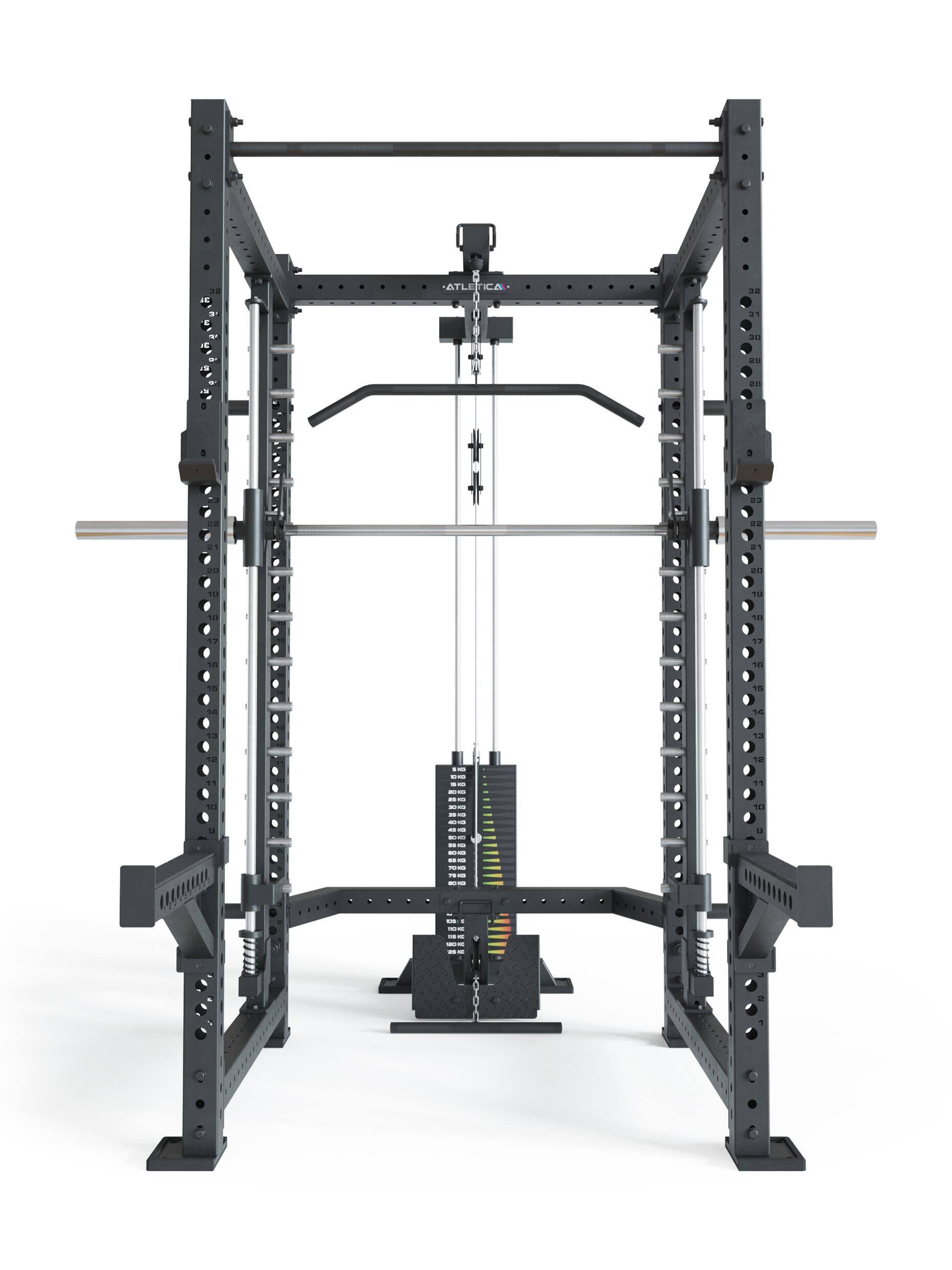 R8 Spectre Long | Power Rack | inklusive Latzug - Weight Stack 4/5
